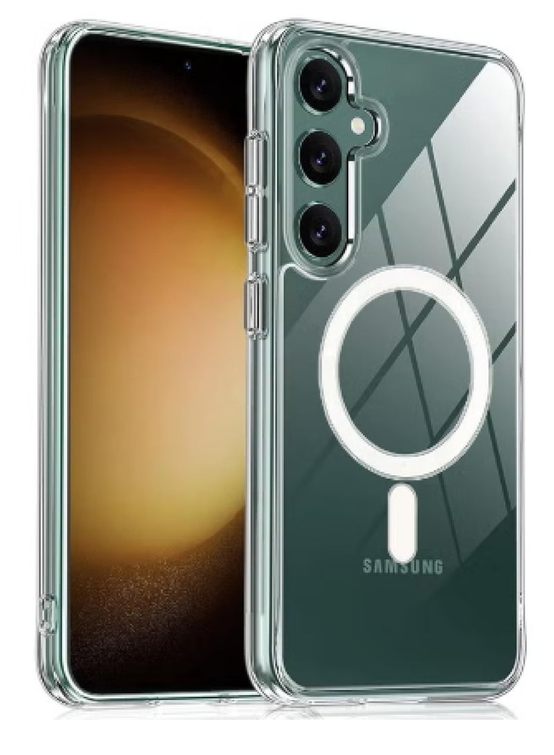 MOBM Samsung Galaxy A55 Clear Magnetic Case with Privacy Screen Protector and Tempered Glass Pack of 3 - Image 2